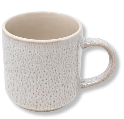 NAMAI - Set 4 Tazze Colazione - 350 ML - Porcellana - Adatte in Lavastoviglie e Microonde - Tazze Cappuccino (4 Mug)