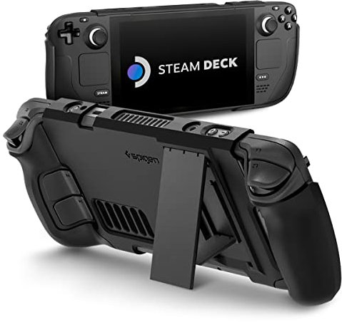 Spigen Cover Thin Fit Pro Compatible con Steam Deck LCD (2022) / Steam Deck OLED (2023) Console - Nero