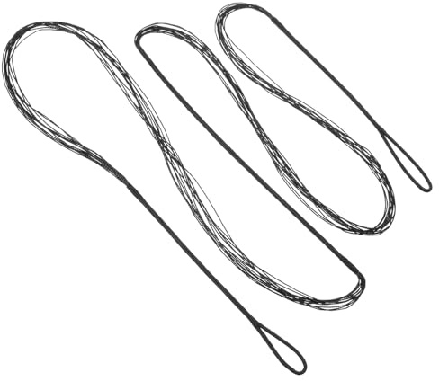 PATIKIL Bow String Replacement,12 Strands Recurve Bowstring for AMO 59 Traditional Recurve Bow, Black
