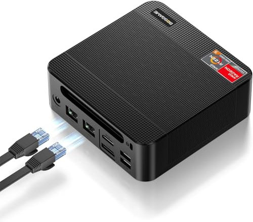 BOSGAME Mini PC Intel Core i5 12450H(8C/12T, up 4.4GHz), 16GB DDR4 RAM 512GB PCIe SSD, Mini Desktop Computer Dual LAN,USB3.2,WiFi6E,4K Triple Display