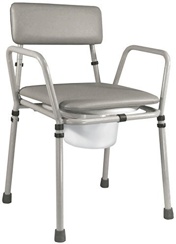 Ability Superstore Grey Height Adjustable Commode Chair