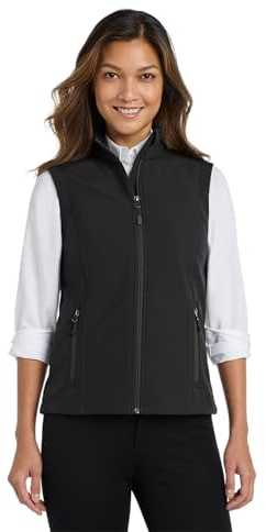 Port Authority Ladies Core Soft Shell Vest L325, Black, Large