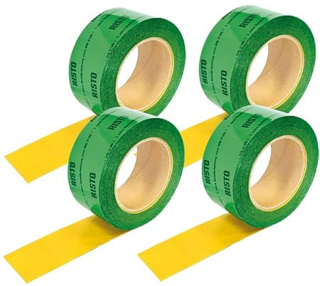 4 rouleaux de ruban adhésif (60mmx25 m) Vert Vapeur Frein pare-vapeur vapeur Film de blocage