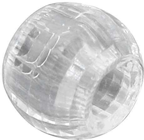 100 Stück 12 Mm Dreadlocks Perlen DIY Haargeflecht Zubehör Großes Loch Naturbemalte Holzperlen, Flechtringe Haarreifen, Dreadlocks Perlen und Haarspangen für die Haardekoration(Transparent)