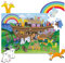 Amagenius Noah's Ark 50pcs floor puzzle 60 x 40 cm Large pieces for Children 3+