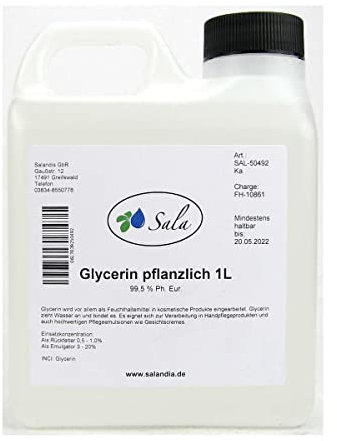 Sala Glycerin E422 pflanzlich 99,5% Ph. Eur. 1000 ml (1 L Kanister)