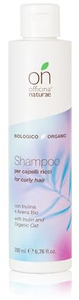 Officina Naturae | Onyou Shampoo per Capelli Ricci con Inulina, Avena e Proteine del Grano, Elimina Crespo e Doppie Punte, Profumo Pesca, Cocco Arancio e Mughetto, 200ml