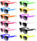 Bouiexye 12 Stück Kinder Sonnenbrillen Neon Jungen Mädchen Kinder Party Favor Taschenfüller Strand Pool Geburtstagsfeier/Jungen Mädchen Geburtstagsparty Zubehör (12 Farben)