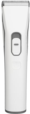 Cortadora de Pelo Eléctrica Recargable, 4 Modos, 7000 RPM, Poco Ruido, con 2 Peines Guía, Fácil de Usar, Batería de Larga Duración (WHITE)