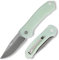 FUJUNI Taschenmesser, Klappmesser 7,25 cm Klinge G10 Griff, VG10 Stahl,EDC Messer, Deep Carry Taschenclip,Nützliches Outdoor-Camping-Klappmesser für Männer,Naturgrün