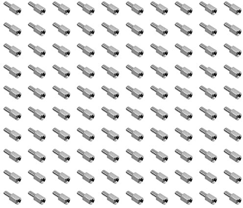 Hohopeti Entretoises Femelles En Cuivre Nickelé Pour Circuit Imprimé Colonne Hexagonale Vis Mâles-femelles Lot De 100 Résistantes à La Corrosion L'isolation Thermique