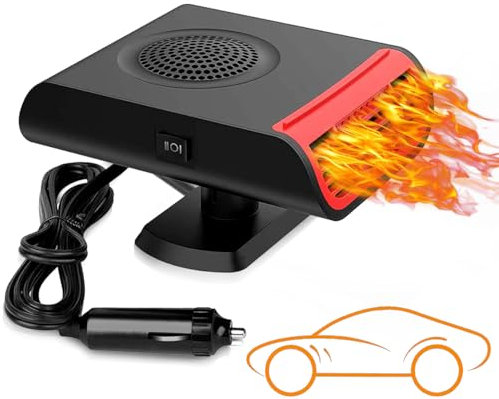Showvigor 2-in-1 Abtauer und Abtauer, Geschenk 12V Autoheizung mit Zigarettenanzünder, schnelle Heizung/Kühlung, Autoventilator, passend für alle Autos, Geschenk