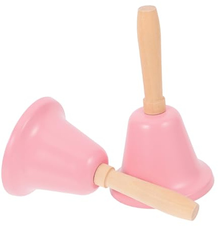 VERDANVERSE 2 Piezas Campana de Servicio Metalica Manual para Restaurante y Fiesta Navideña de Campanillas Resistentes con Sonido Herramienta Práctica para y Decoración