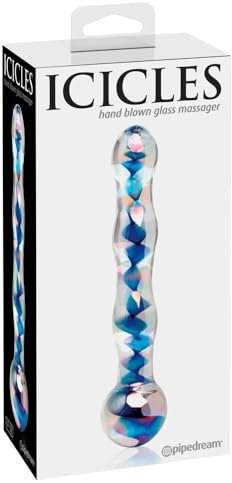 Pipedream Icicles No. 8, Clear & Blue, 17,8 cm