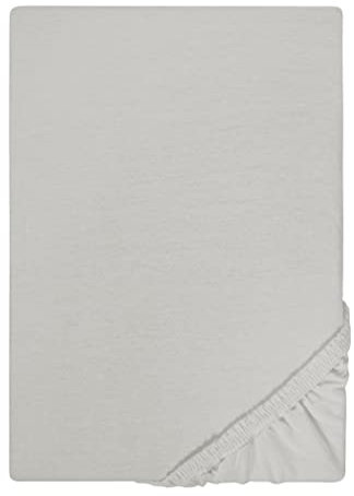 biberna Jersey-Spannbetttuch 0077155 sturmgrau 1x 90x190 cm - 100x200 cm