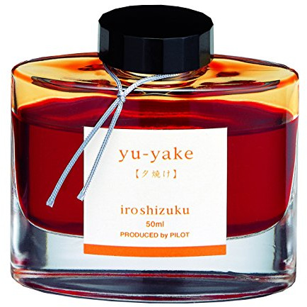 PILOT Namiki Iroshizuku 69210 Fountain Pen Ink, Red, Dark Orange, One Size, 50 ml (Paquete de 1)