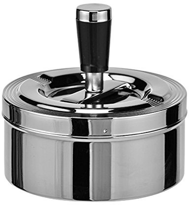 Cendrier rotatif Chromé Diamètre env. 11 cm