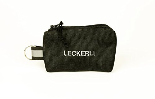 ANDREAS WIPPER Mit Wunschname möglich. Futterbeutel, Leckerlibeutel, Futtertasche, Leckerlitasche, Schlüsselanhänger Leckerli Black Edition