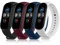Funeng 4-Stück Kompatibel mit Xiaomi Mi Band 5 Armband/Mi Band 6 Armband, Weiches Silikon Ersatz Uhrenarmbänder für Xiaomi Mi Band 6/5 (Schwarz/Weinrot/Marineblau/Weiß)