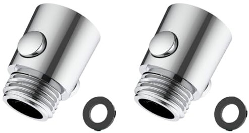 JchEnye Válvula de Cierre de 2 Piezas, Cierre Ducha, Cierre Ducha, limitador caudal Ducha, válvula de Cierre Cabezal Ducha, válvula estranguladora Cabezal Ducha Manual