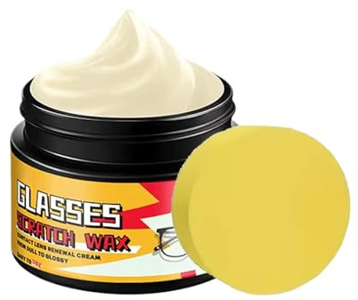 Brillen Kratzer Entferner - 30g Polierpaste Mit Zur Anwendung,Zur Beseitigung Von Kratzern Auf Brillengläsern - Für Bildschirme Autoscheiben Uhren Handys Und Kameras