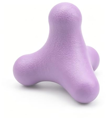 0XBIT Balones de Masaje Para Fascia 4 Esquinas, Violeta Pelota Masaje Muscular Tpe, Relajación Muscular Profunda, Masajeador de Punto Gatillo Portátil, para Masajear Hombros, Cuello, Manos y Pies