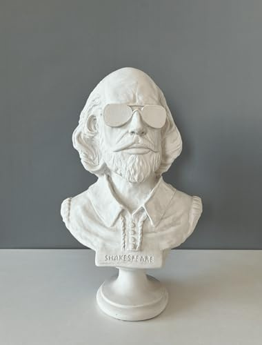 HISTONICA William Shakespeare, byststaty, 40 cm/15,8 tum, staty dekor