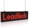 Leadleds P5 LED-Schild für den Innenbereich, WLAN, programmierbar, scrollend, für Geschäft, Kaffee, Bar (L 34 x H 9,6 cm)