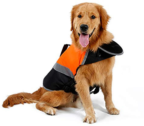 PETCUTE Schwimmwesten für Hunde Rettungsweste für Hunde Hundeschwimmweste Reflektierende Badebekleidung für Hunde Lebensretter