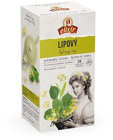 Linden Tea Herb (Lime Blossom) for Colds, Flu, Coughs, Respiratory Tract and Immunity | Pure Natural Herbal Tea Grown in Europe (20 Tea Bags 40g)