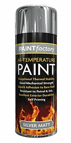 HZ ENTERPRISES Heat Resistant Matt Silver Spray Paint Stove Exhaust High Temperature 300ml (1)
