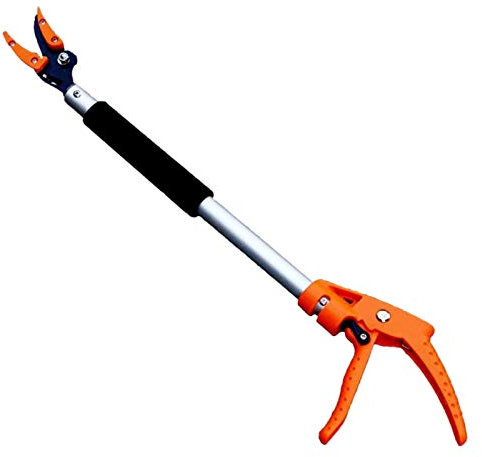 Obstpflücker, Baumschere, Rosenschere Orange, Langstielige Gartenschere Für Äste, Für Schneiden Von Ästen Obstpflücker Apfel Kaki Langlebiger Griff (0.6m)