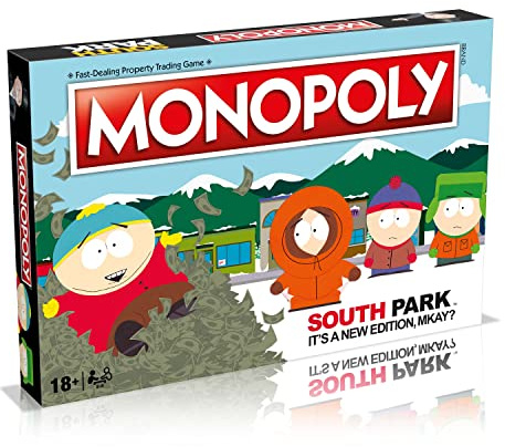 Winning Moves South Park Monopoly - Board Game - Family Game - 2+ Players - Ages 18+
