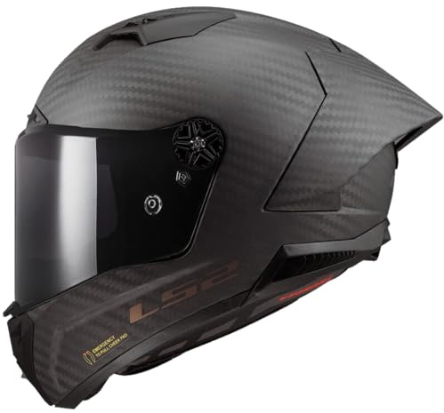 LS2, Casco Moto Integrale THUNDER CARBON GP AERO Matt Carbon, M
