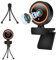 2K Webcam, Webcam con Microfono e Treppiede, HD 1080p 60fps 125 ° Streaming Telecamera, Webcam PC per laptop, computer desktop