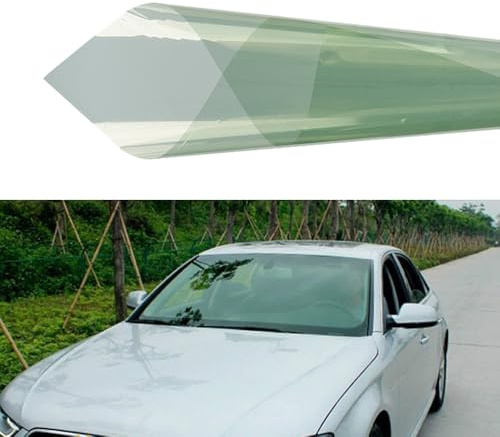 Alvorox - 80 % VLT Film teinté pour vitres de voiture, vert clair, film teinté pour vitres de voiture, 100 x 152 cm