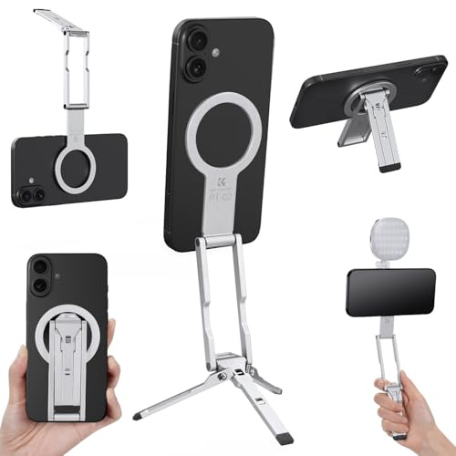 K&F CONCEPT Mini Trépied Magnétique Ultra-Fin 7mm Compatible iPhone/Android