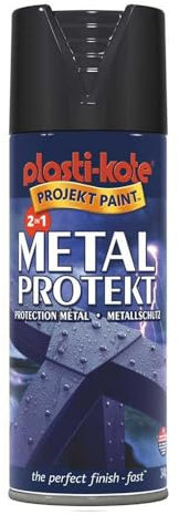 Plasti-kote 1282 400ml Metal Protekt Gloss - Black
