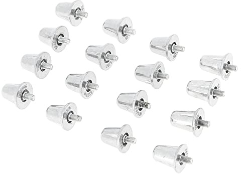 Gilbert - Crampón de Aluminio (18/21 mm), diseño de crampones de fútbol, Color Plateado Metalizado, Talla única