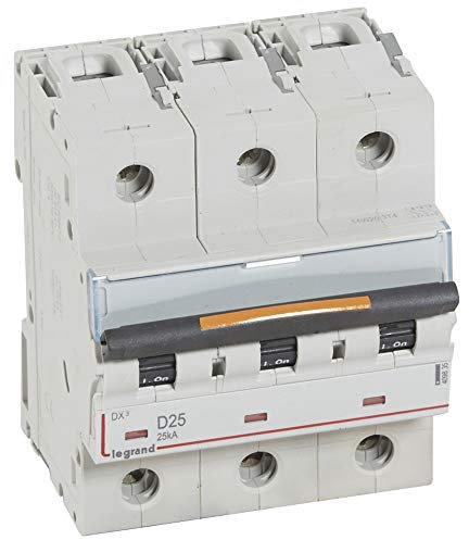 Disjoncteur DX³ - 25kA - 3P 400V~ - 25A - courbe D - 4,5 modules