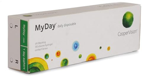 MyDay daily disposable, Tageslinsen weich, 30 Stück / BC 8.40 mm / DIA 14.20 mm / -3.50 Dioptrien