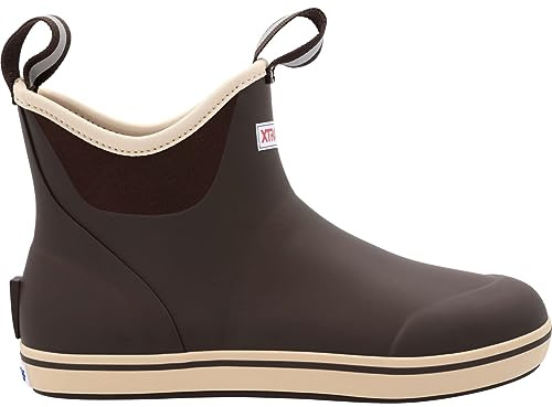 XTRATUF Men's Ankle Deck Boot, Chocolate Tan, Size 10(M)