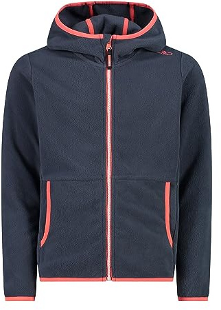 CMP - Kid G-Jacke mit fester Kapuze, Titan-Rot Fluo, 152