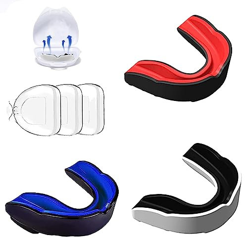 3 Stück Mundschutz Boxen, Sport Boxing Hockey, Sport Zahnschutz für Boxen, Sport Zahnschutz Erwachsene, Zahnschutz Kampfsport Für Football, für Kampfsport Boxen, Erwachsene