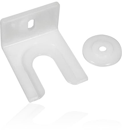 SPARES2GO Integrated Fridge/Freezer Door Clip Fixing Bracket Built-in Universal under-counter
