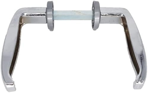 TLDSHOP® - Maniglia per porte metalliche o in ferro - spessore porta - colore CROMATA - Spessore porta: (35÷50 (mm))