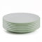 DIVCHI Dinner Plates Set of 6 Large Plate Sets Round Tableware Plates for Salad, Dessert, Pasta - Dishwasher, Microwave, Oven Safe, 26.5cm, Green
