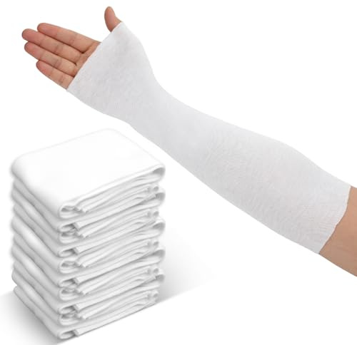 YBEATY Lot de 10 chaussettes confortables pour poignet et pouce - Bandage de fixation élastique en forme de tube - Manchons élastiques en coton pour hommes et femmes