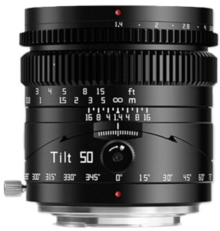 camera lens, Tilt 50mm F1.4 MF Full Frame Camera Lens For Studio Photography, Compatible For Sony E Nikon Z Fujifilm XF M43 L-mount,in parts(M4/3)
