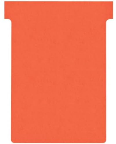 Nobo T-Cards Tab Top 15 mm W92 x Bottom W80 x Full H120 mm Size 3 Red Ref 32938917 [Pack of 100]
